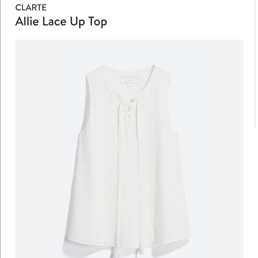 CLARTE Allie Lace Up Top